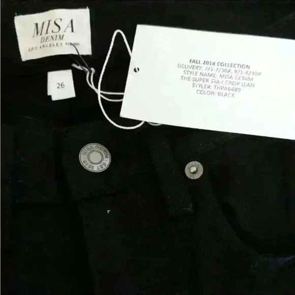 NWT Misa Los Angeles - The Super Star Crop Jean size 26 - Picture 2 of 3